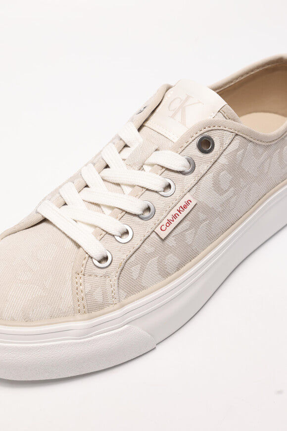 Sneaker con plateau - Jacquard naturale