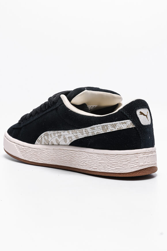 Suede XL Sneaker - Black + Warm White