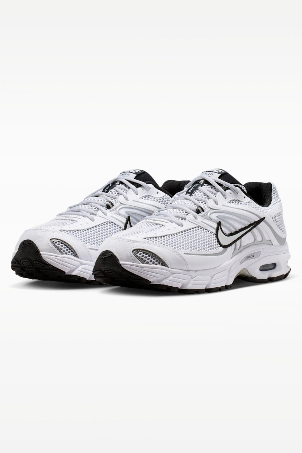 Air Max Moto 2K sneakers - White + Metallic Silver + Black