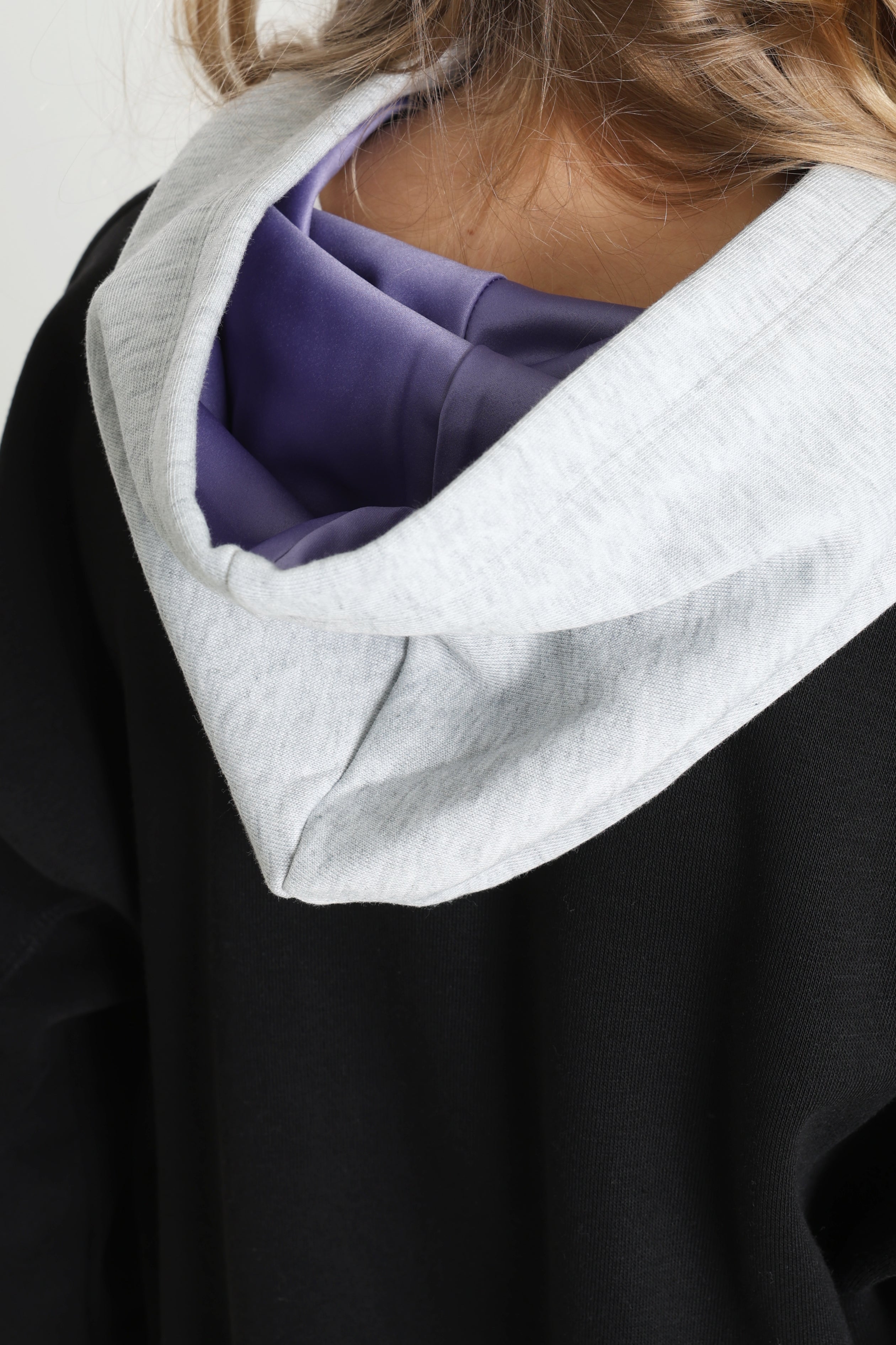 Air Kapuzensweatshirt - Black + Light Grey Heather