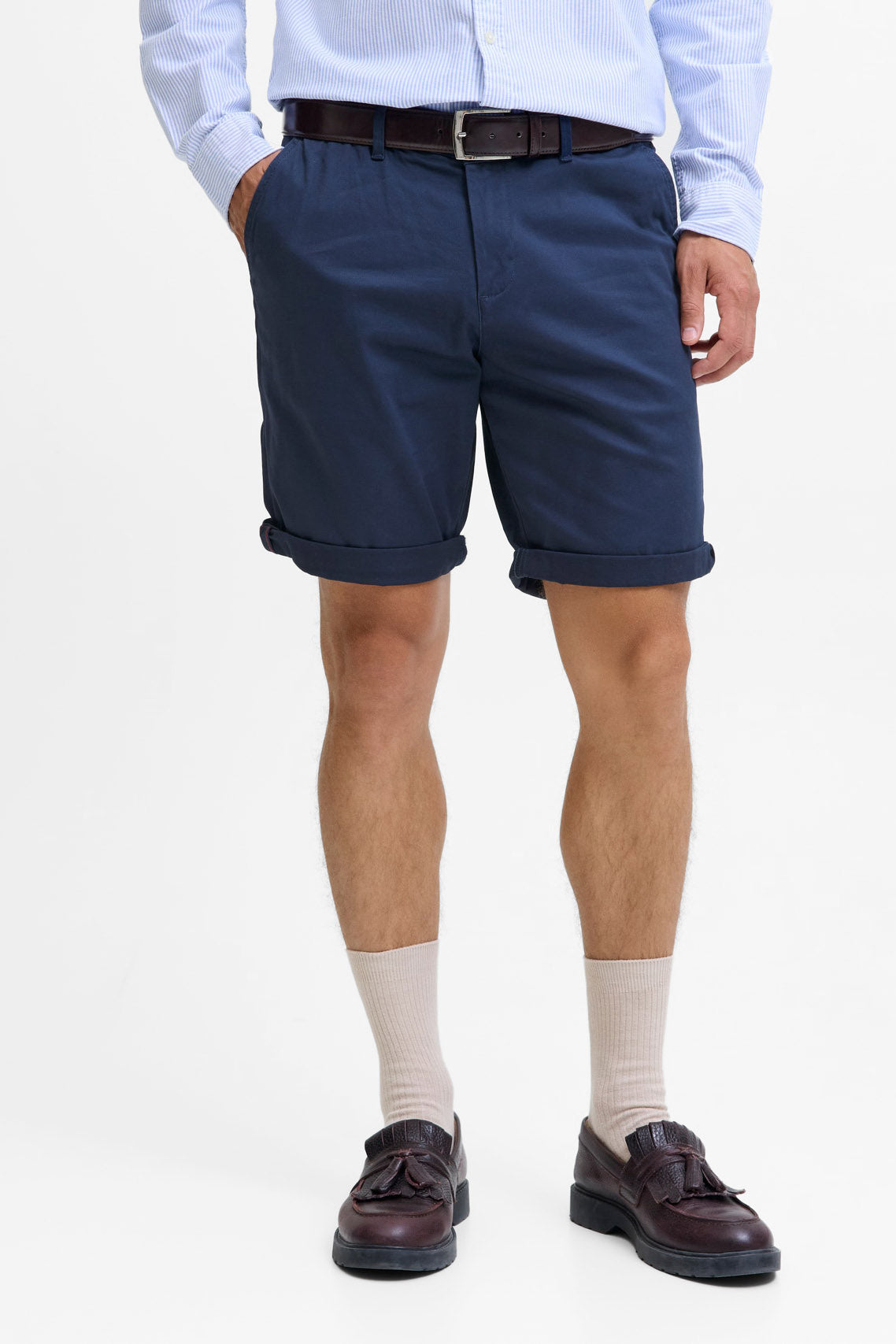JPSTBOWIE short chino - Navy Blazer