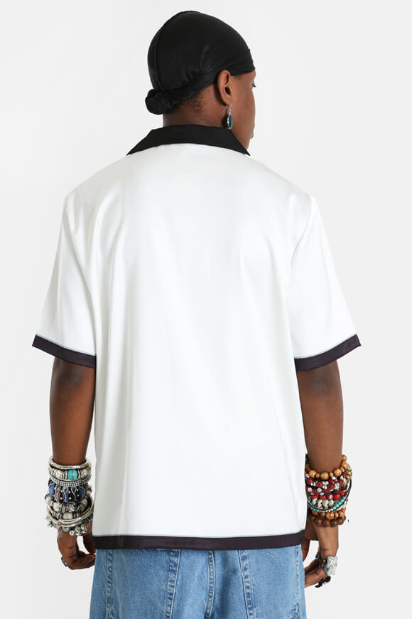 Camicia satinata - Ecru