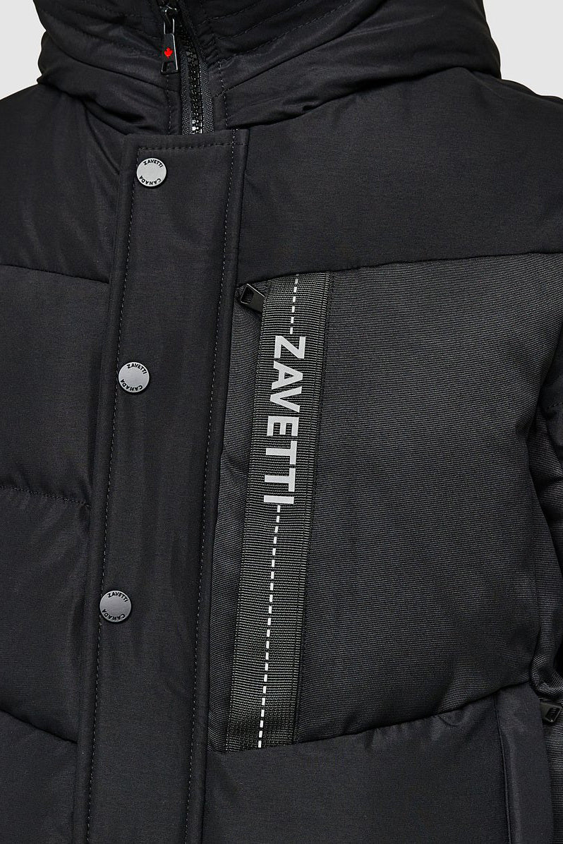 Zovetio Puffer Bomberjacke - Jet Black
