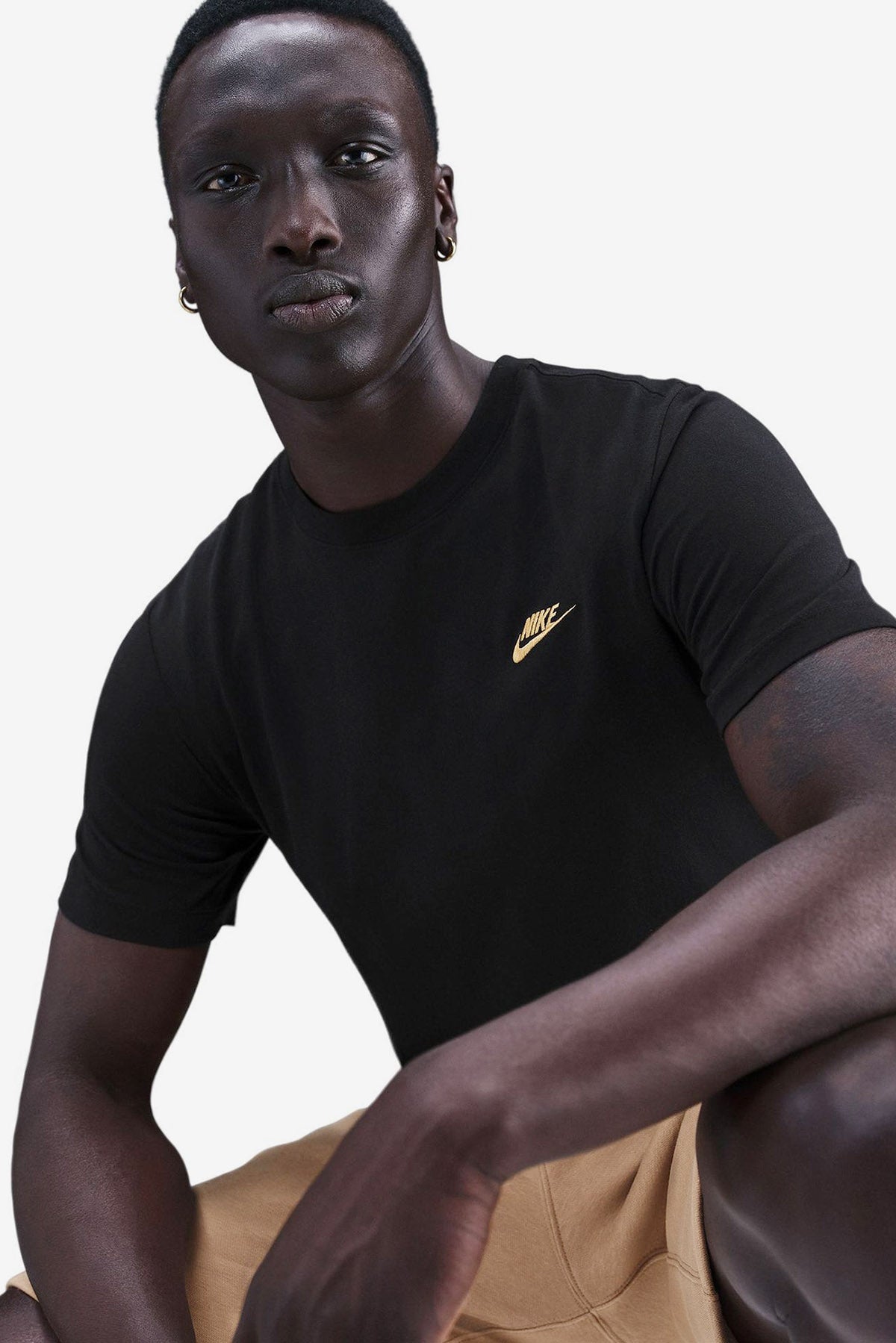 Sportswear Club T-Shirt - Black + Gold