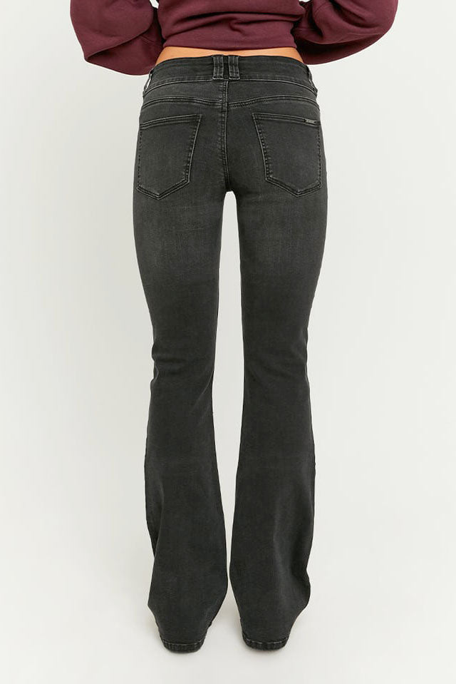 Jeans bootcut - Denim nero