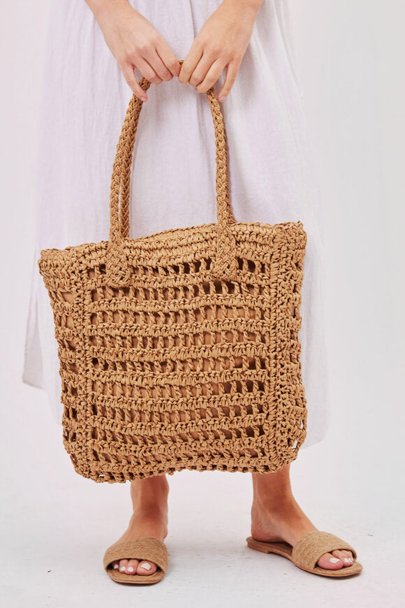 Stroh Handtasche - Natural
