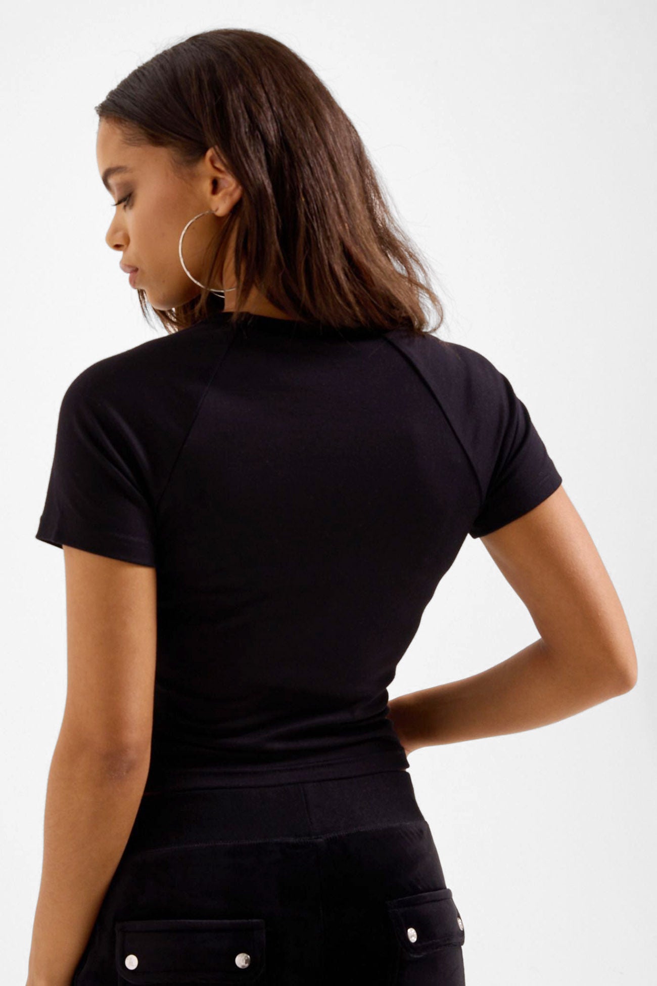 Baby Crop T-Shirt - Black