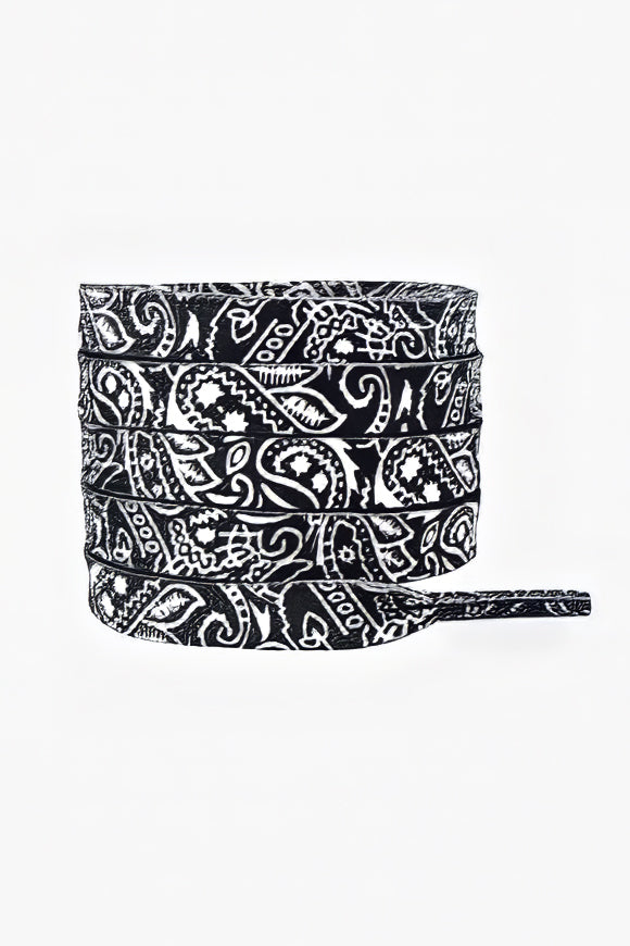 Lacci piatti 150 cm - Nero + Bianco