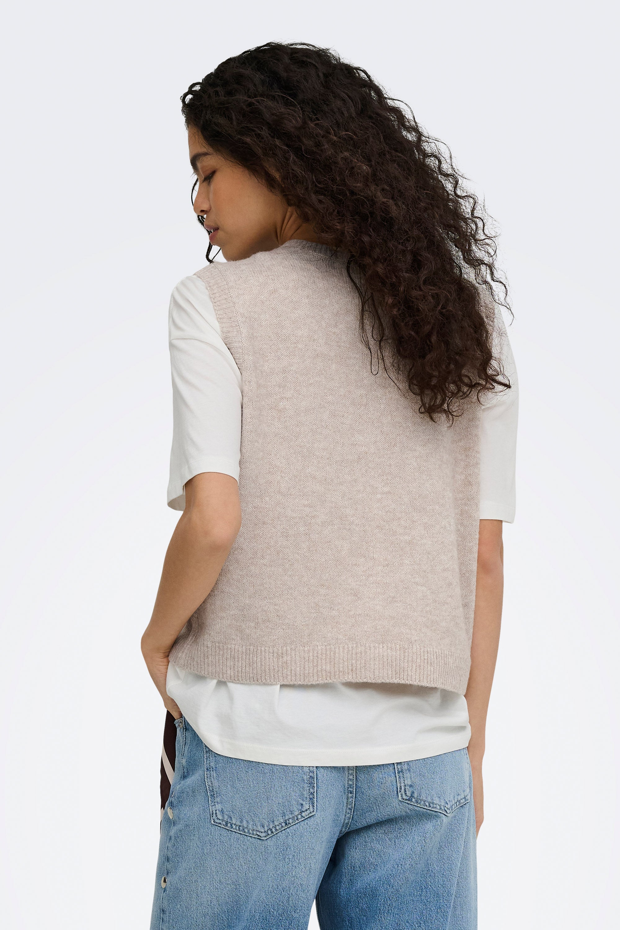 Gilet in maglia ONLOLIVIA - Humus Melange
