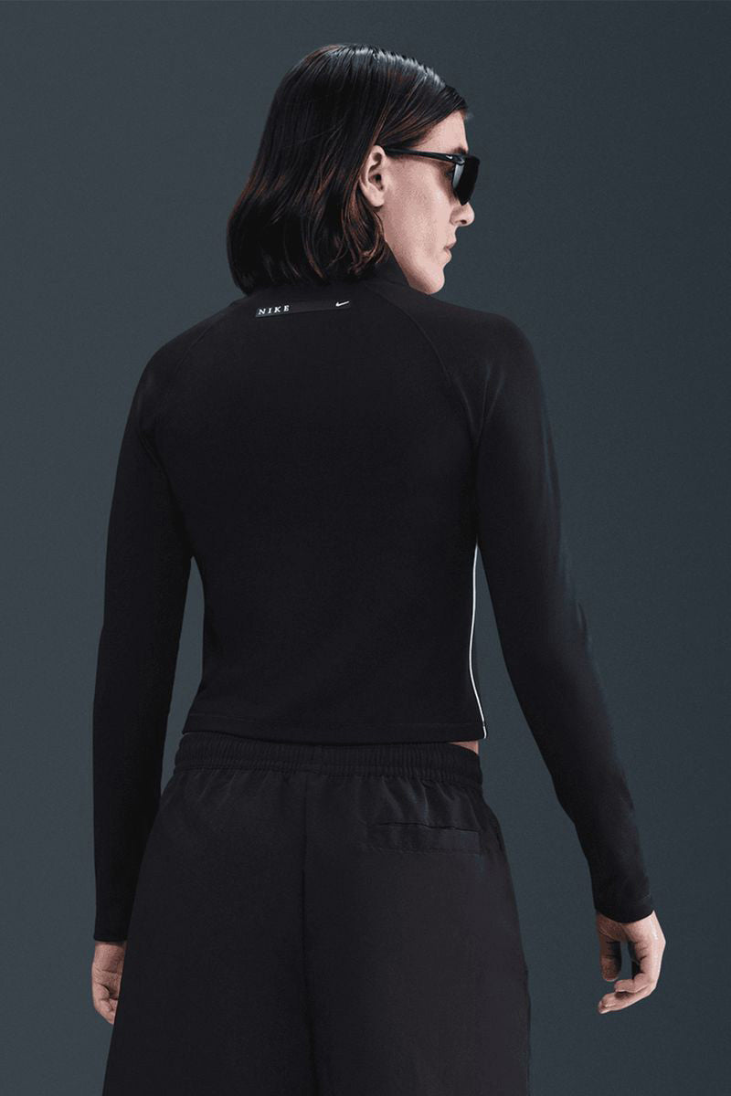 Cropped track jacket - Black