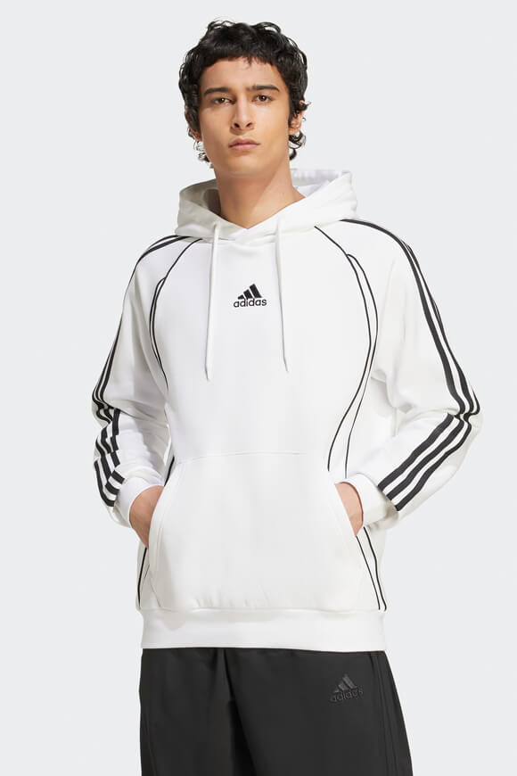 Teamgeist Kapuzensweatshirt - White + Black