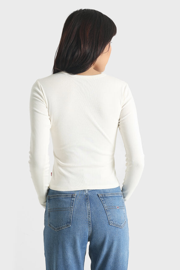 Graphic Rickie long sleeve shirt - Egret