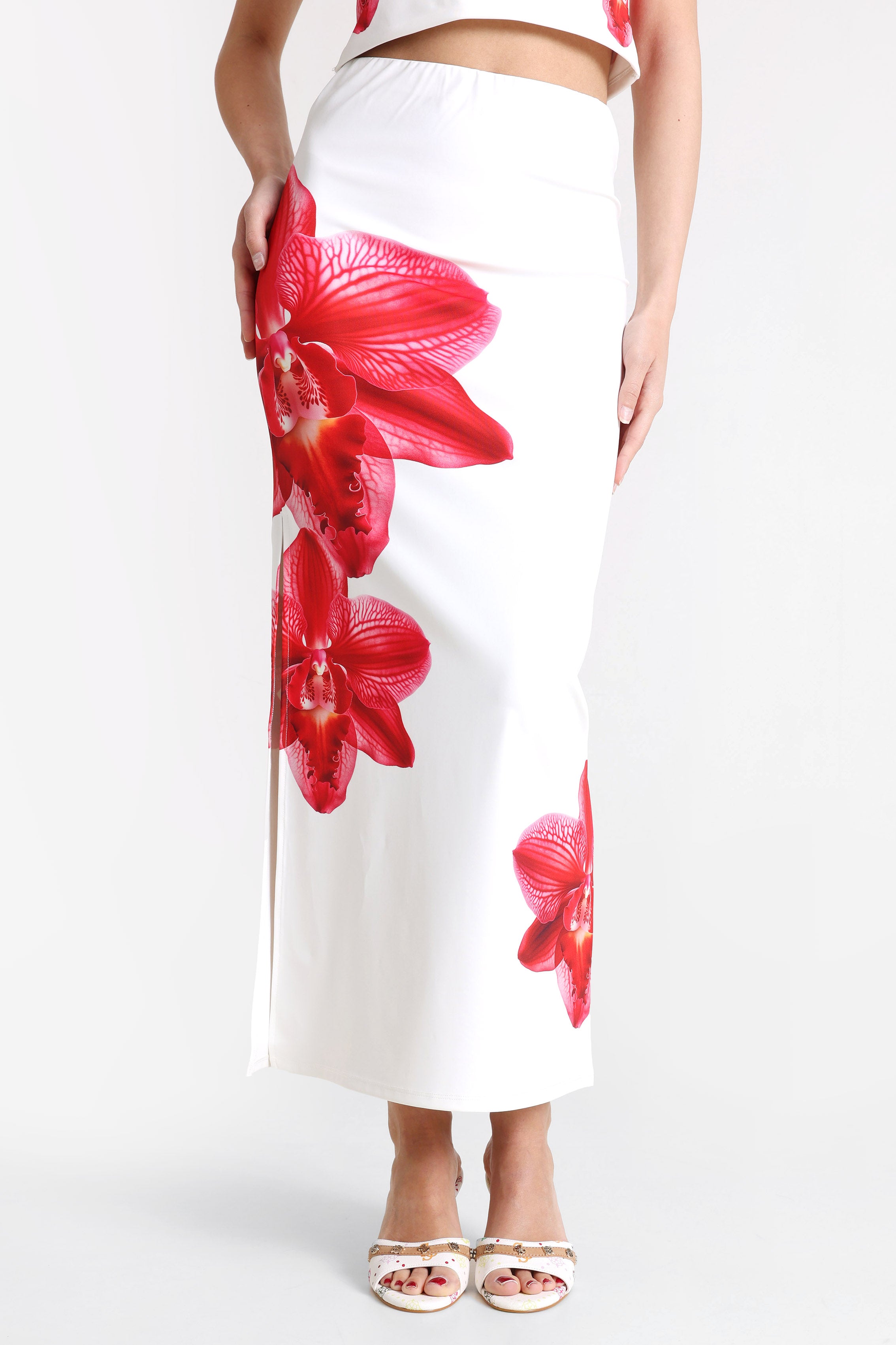 Maxirock - Offwhite + Rot