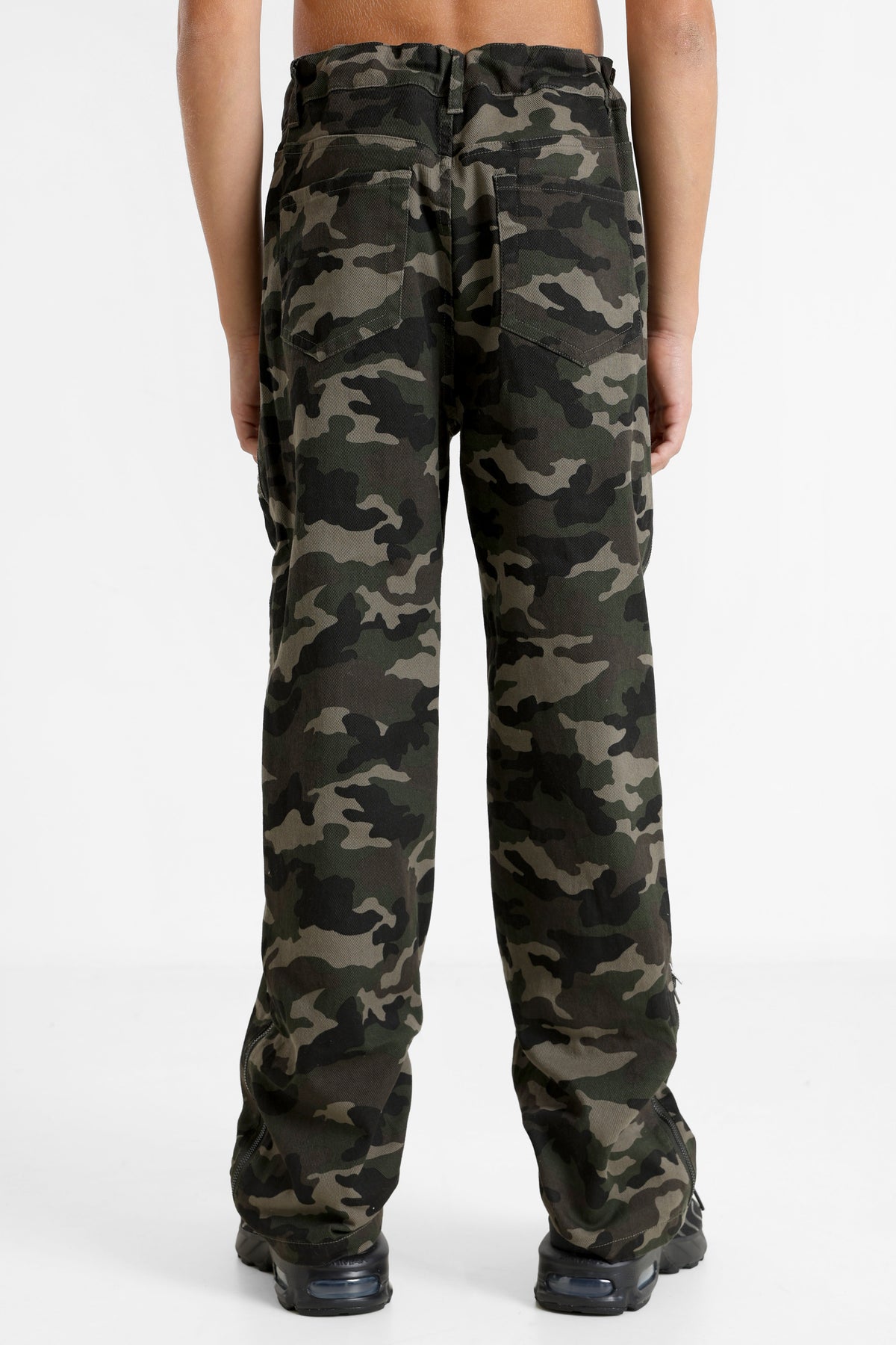 Pantalon en tissu - Vert Camouflage