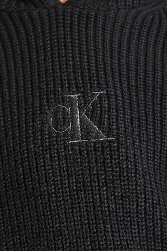 Pull en maille côtelée - Noir