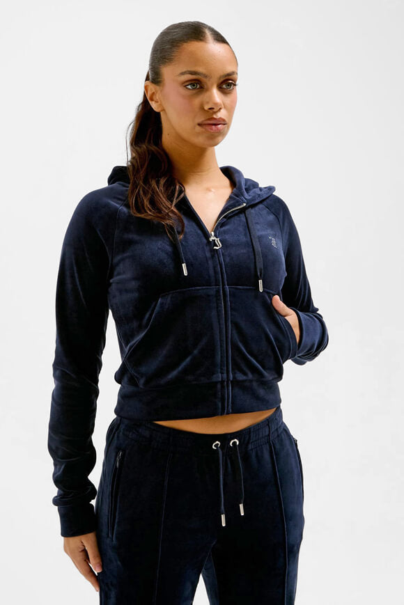Madison Velvet Crop Jacket - Night Sky