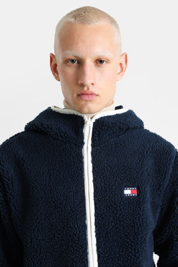 Badge veste en peluche - Dark Night Navy