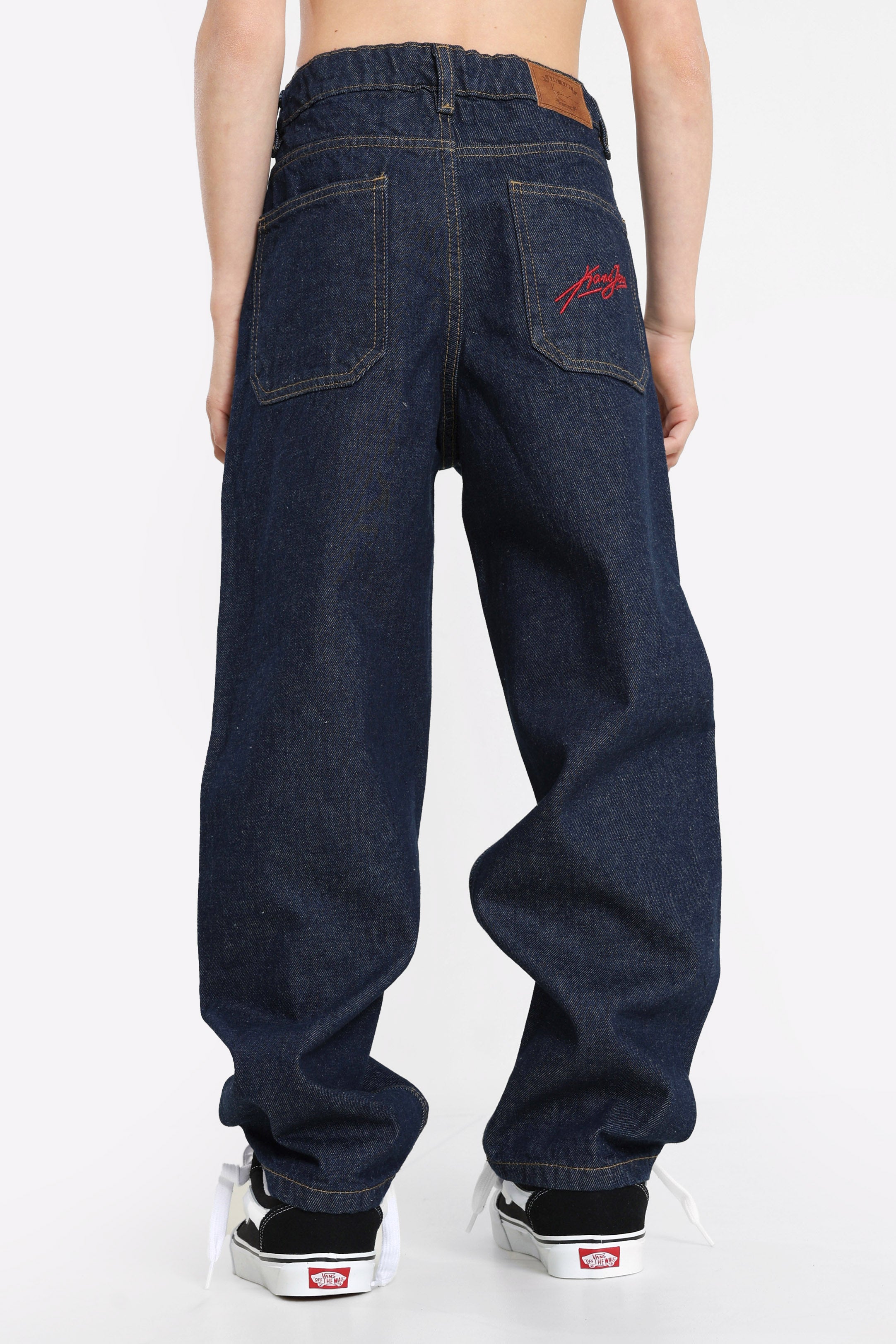 Baggy fit jeans - Rinsed Blue