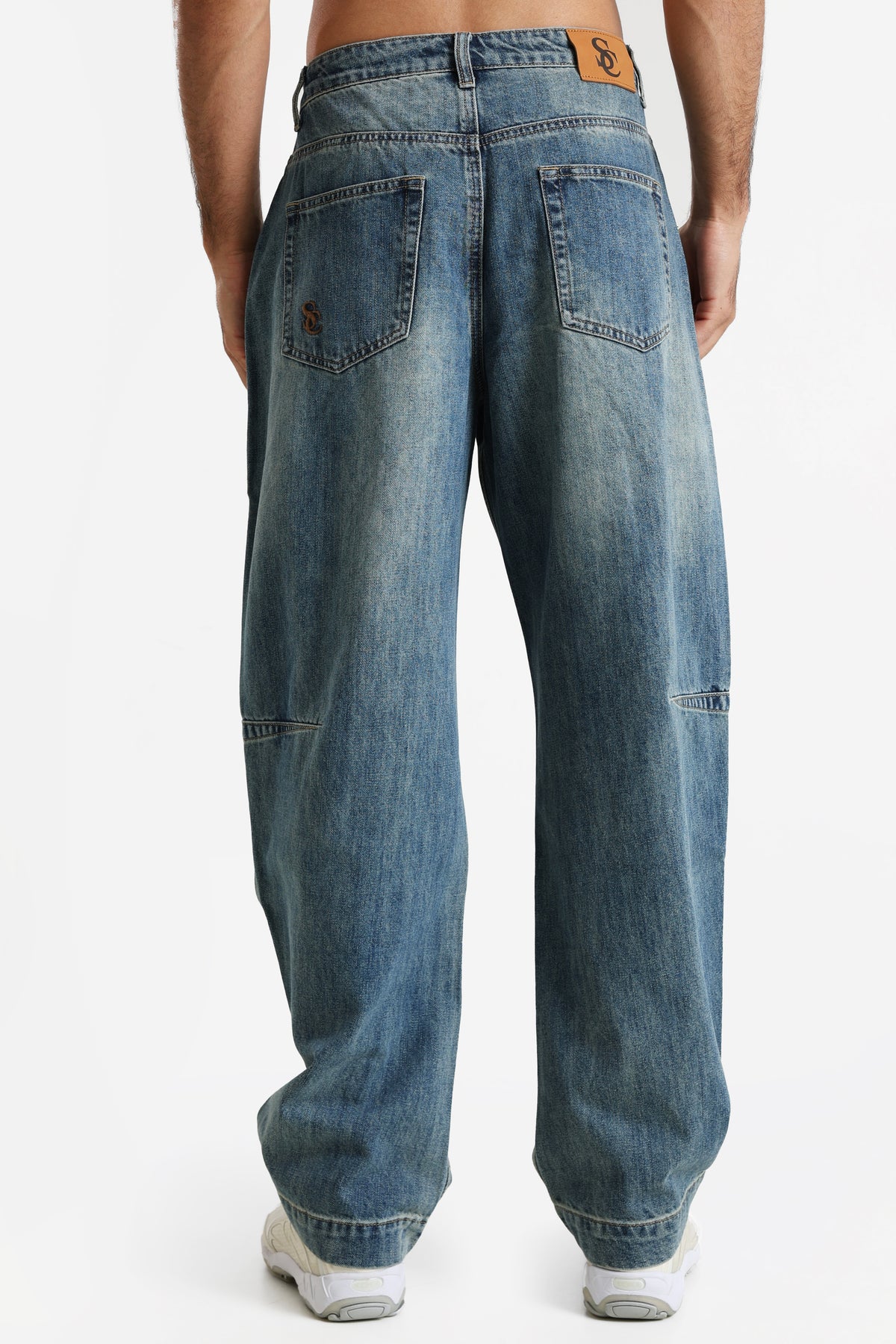 Jeans baggy - Bleu délavé