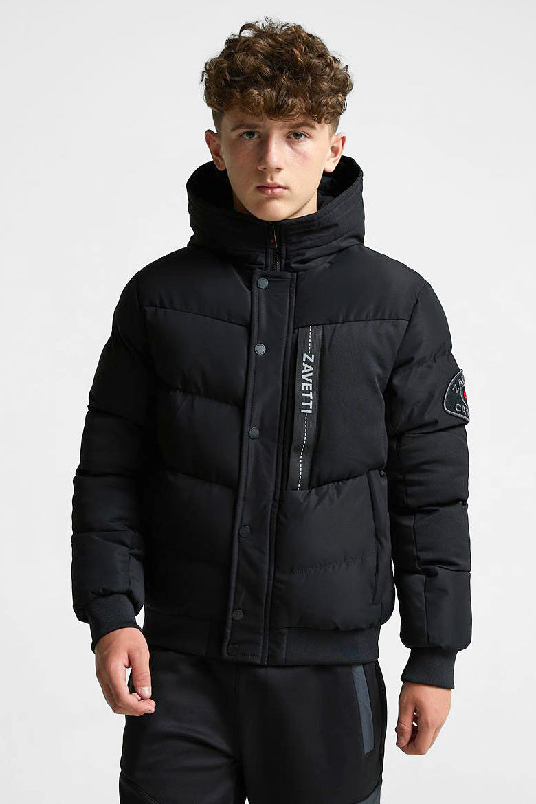 Zovetio Puffer Bomberjacke - Jet Black
