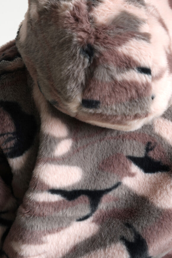 Veste en fourrure synthétique - Camouflage Rose