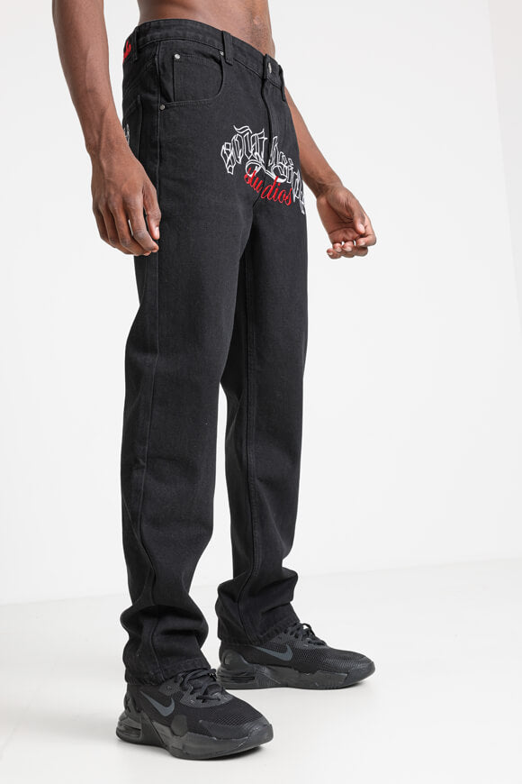 Straight Fit Jeans - Black