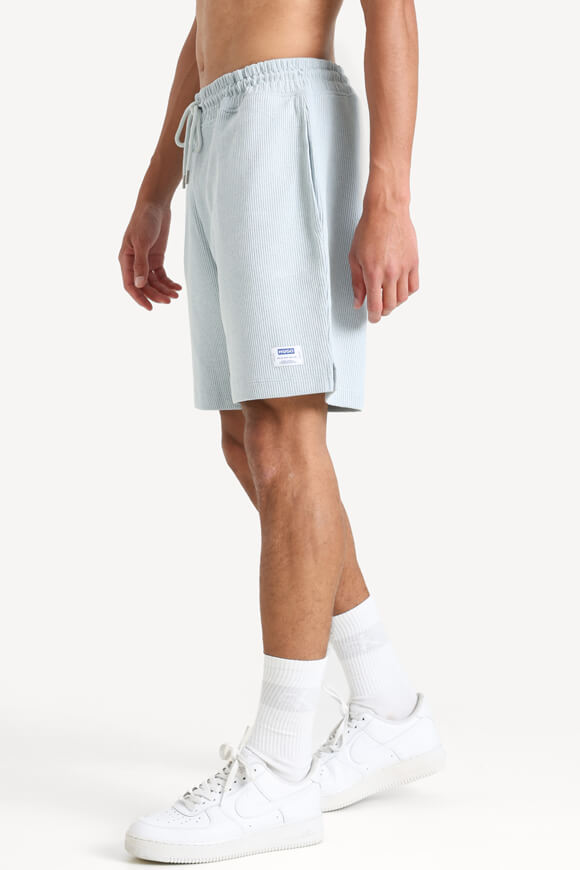 Shorts aus Waffelstoff - Light Blue