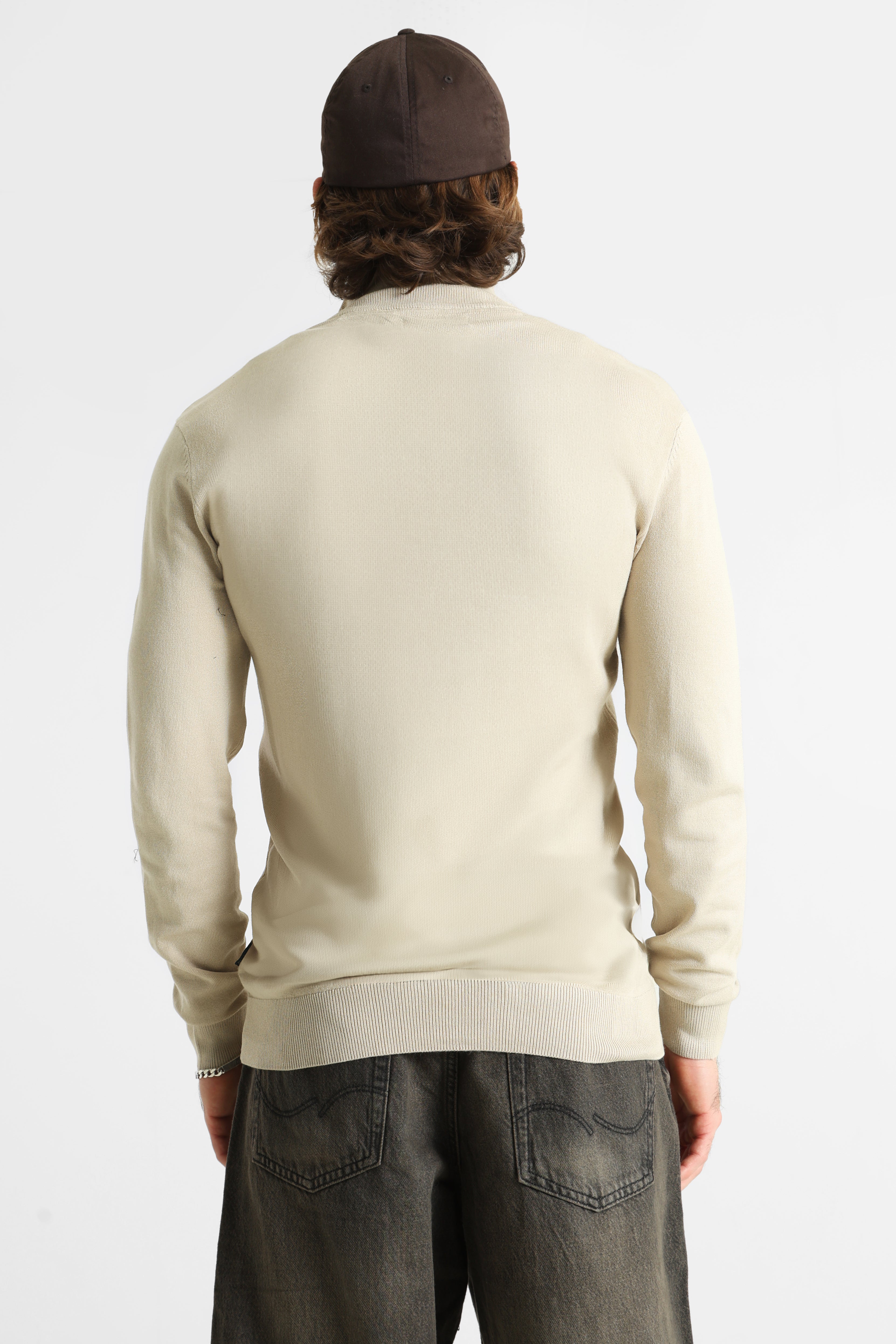 BHDAN pull en tricot fin - Plaza Taupe