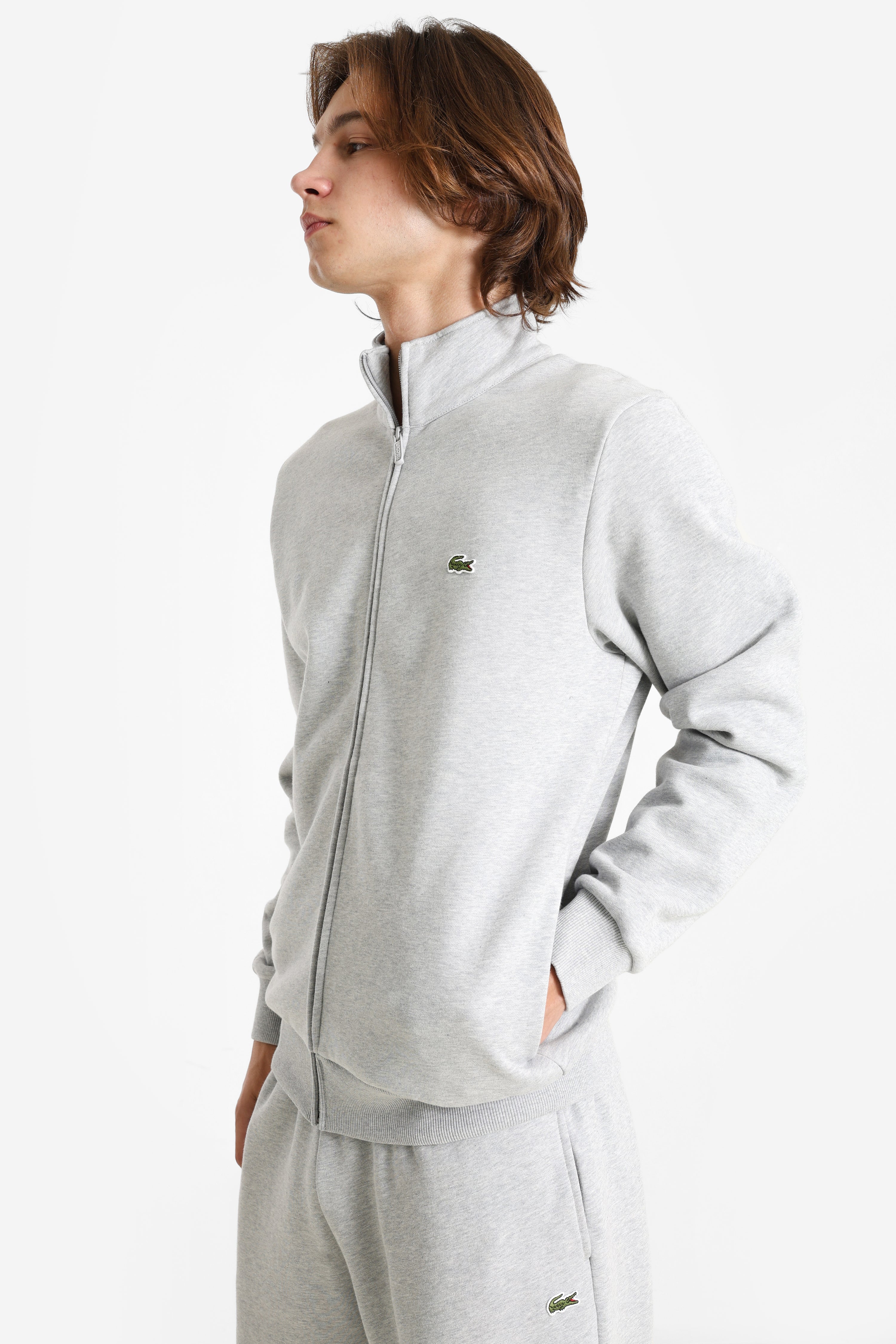 Felpa con zip - Silver Chine