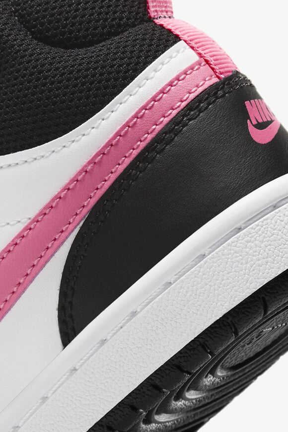 Court Borough 2 Kids Sneaker - White + Black + Sunset Pulse