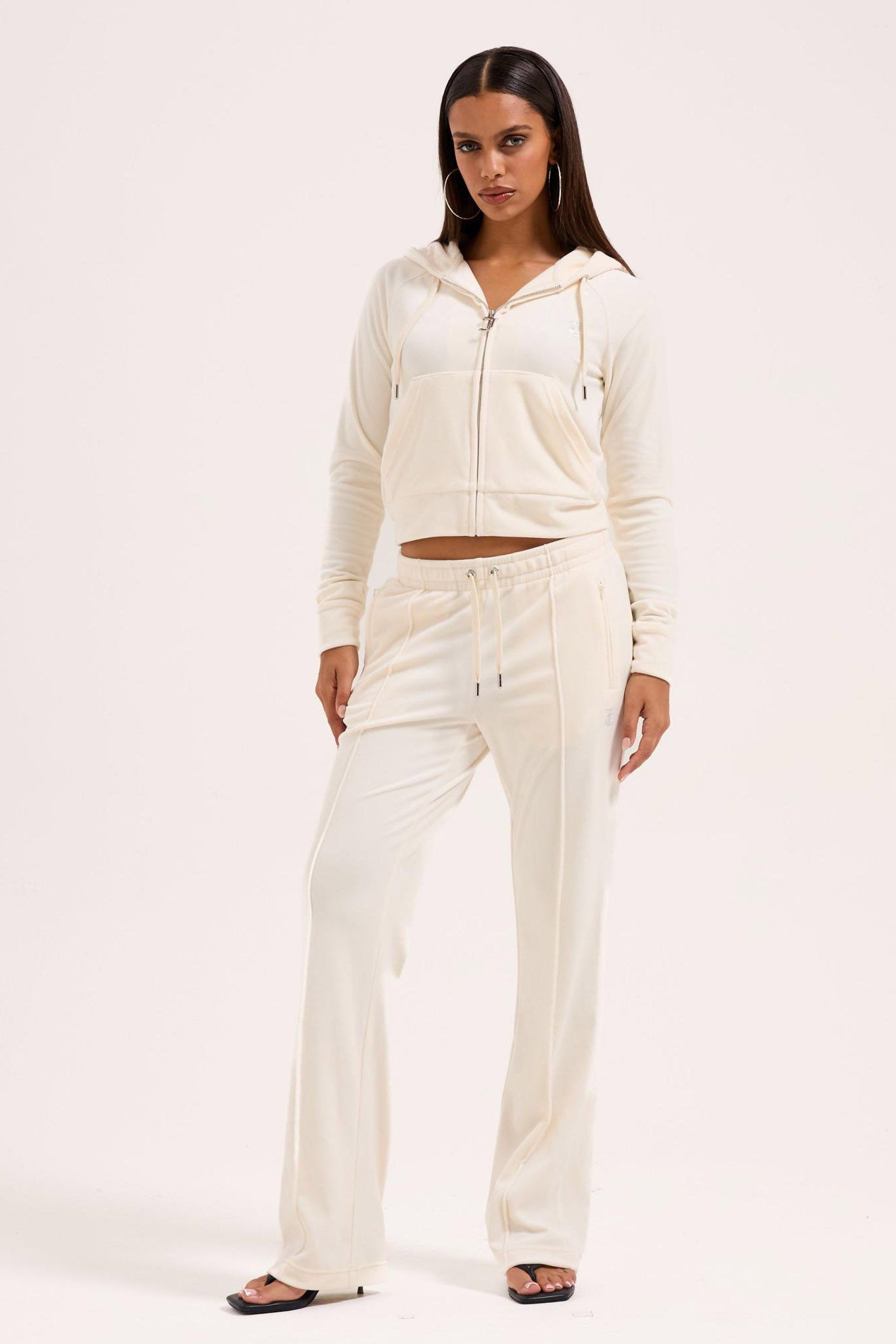 Madison Samt Crop Jacke - Sugar Swizzle