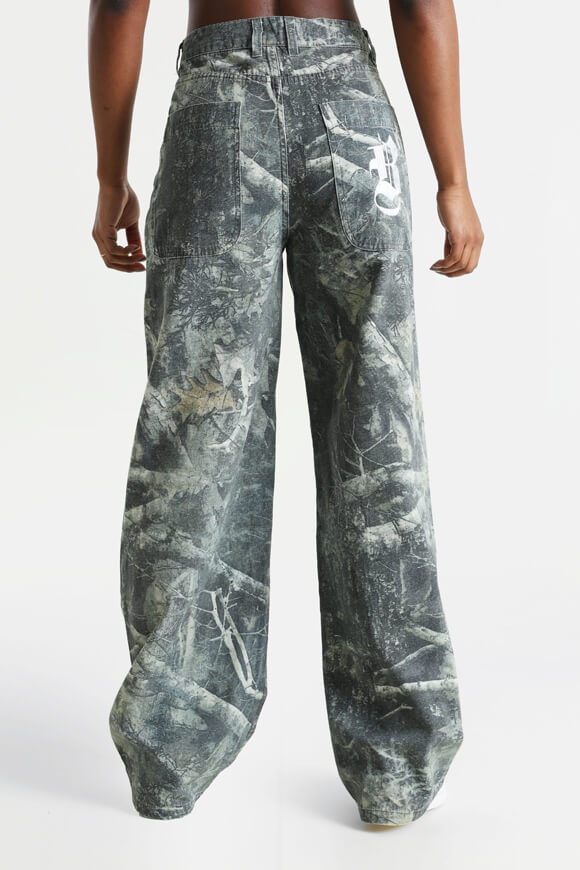 Baggy Hose - Grün + Grau