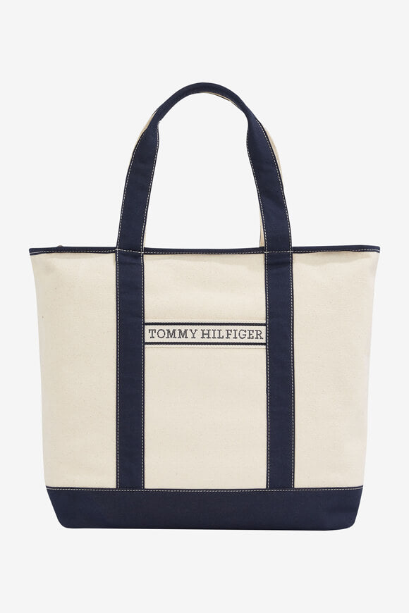 Borsa da spiaggia in tela estiva - Blu spaziale