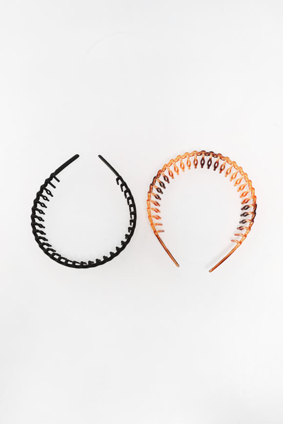 Lot de deux serre-têtes - Brown + Black