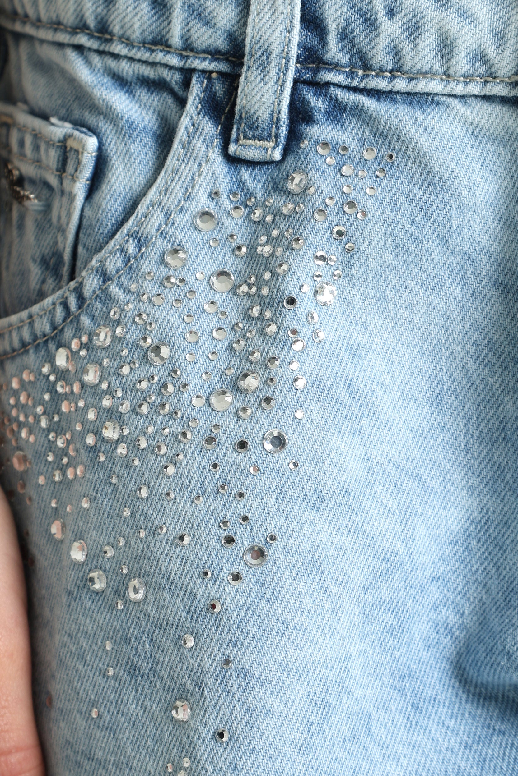 Jeansshorts - Fully Rhinestones