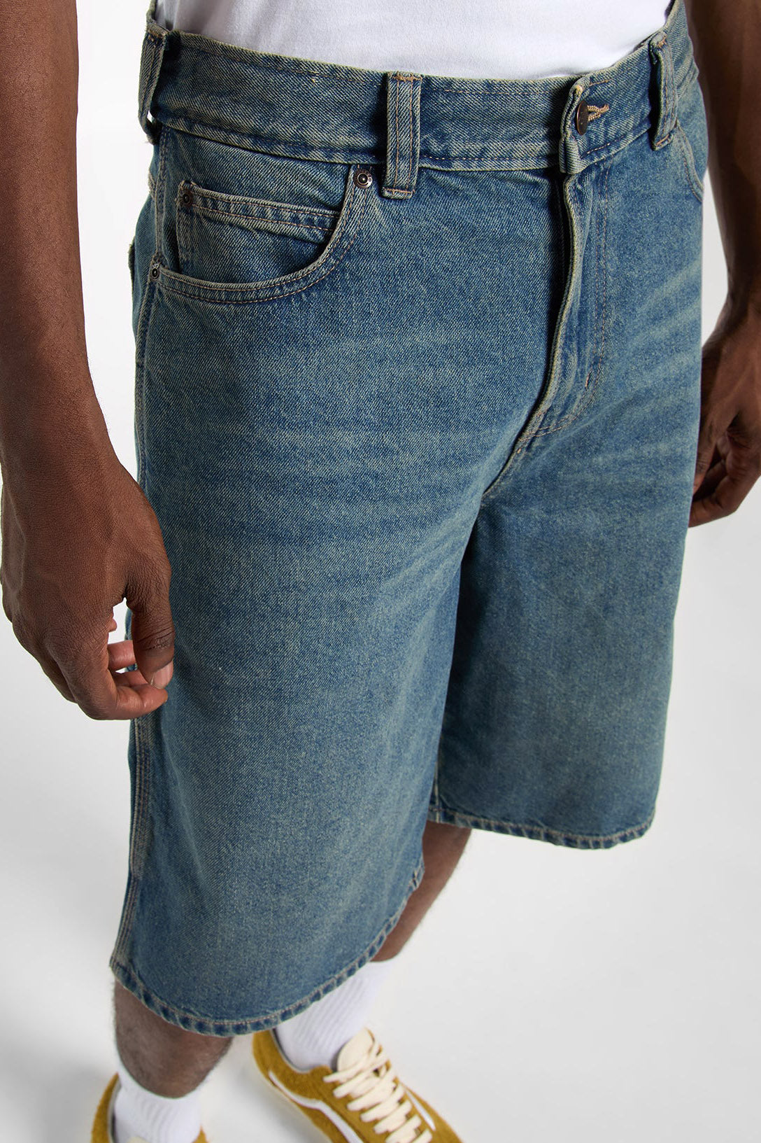 958 13-Inch bermuda en jean loose fit - Khaki Tinted Blue