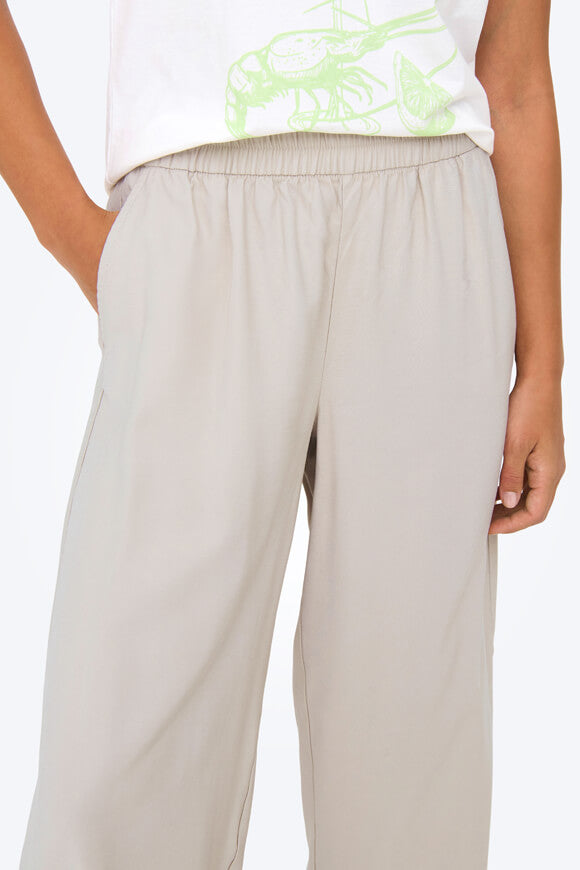 ONLARIS Wide Leg Pants - Pumice Stone