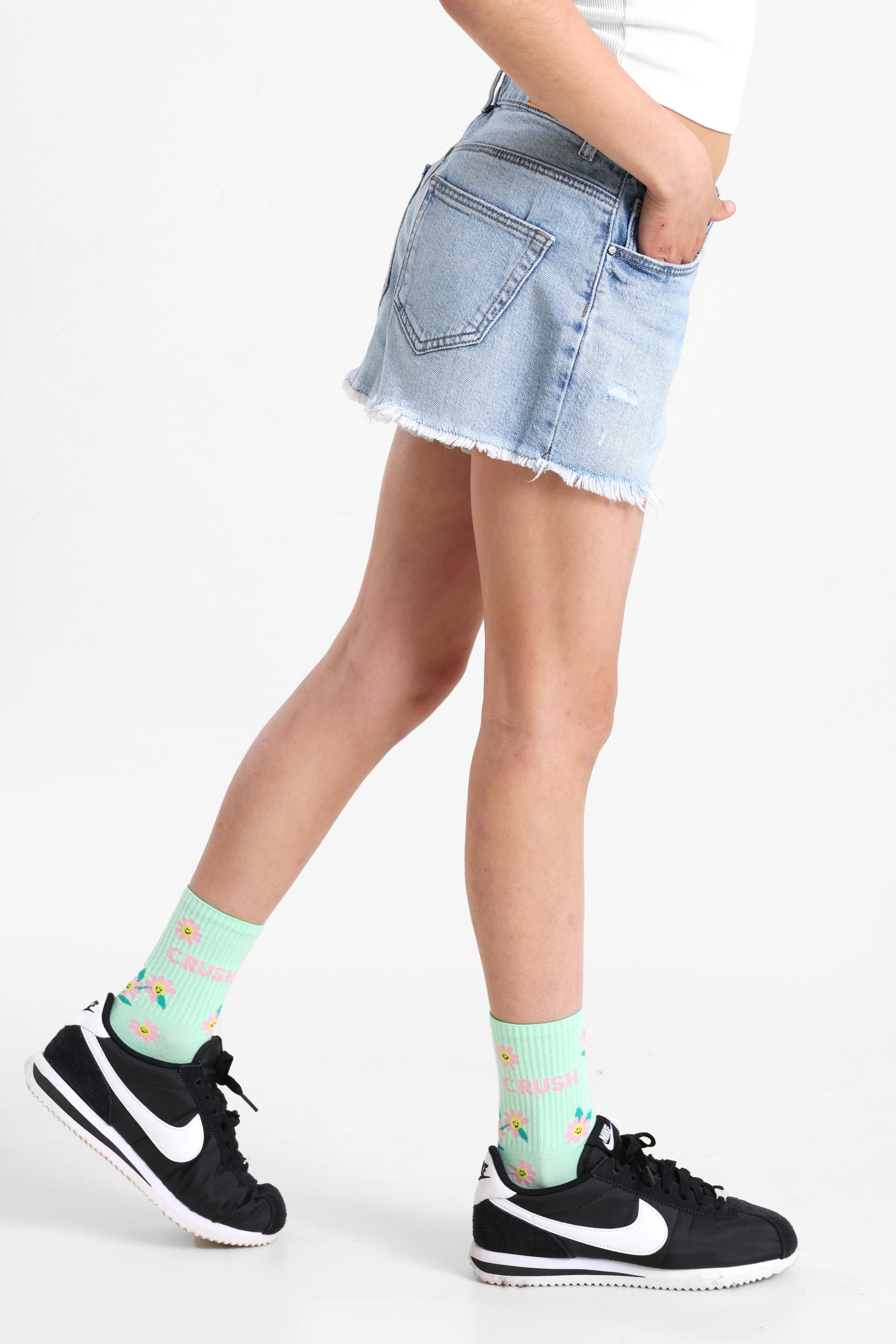 Short in denim KOGROBYN - Light Blue Denim