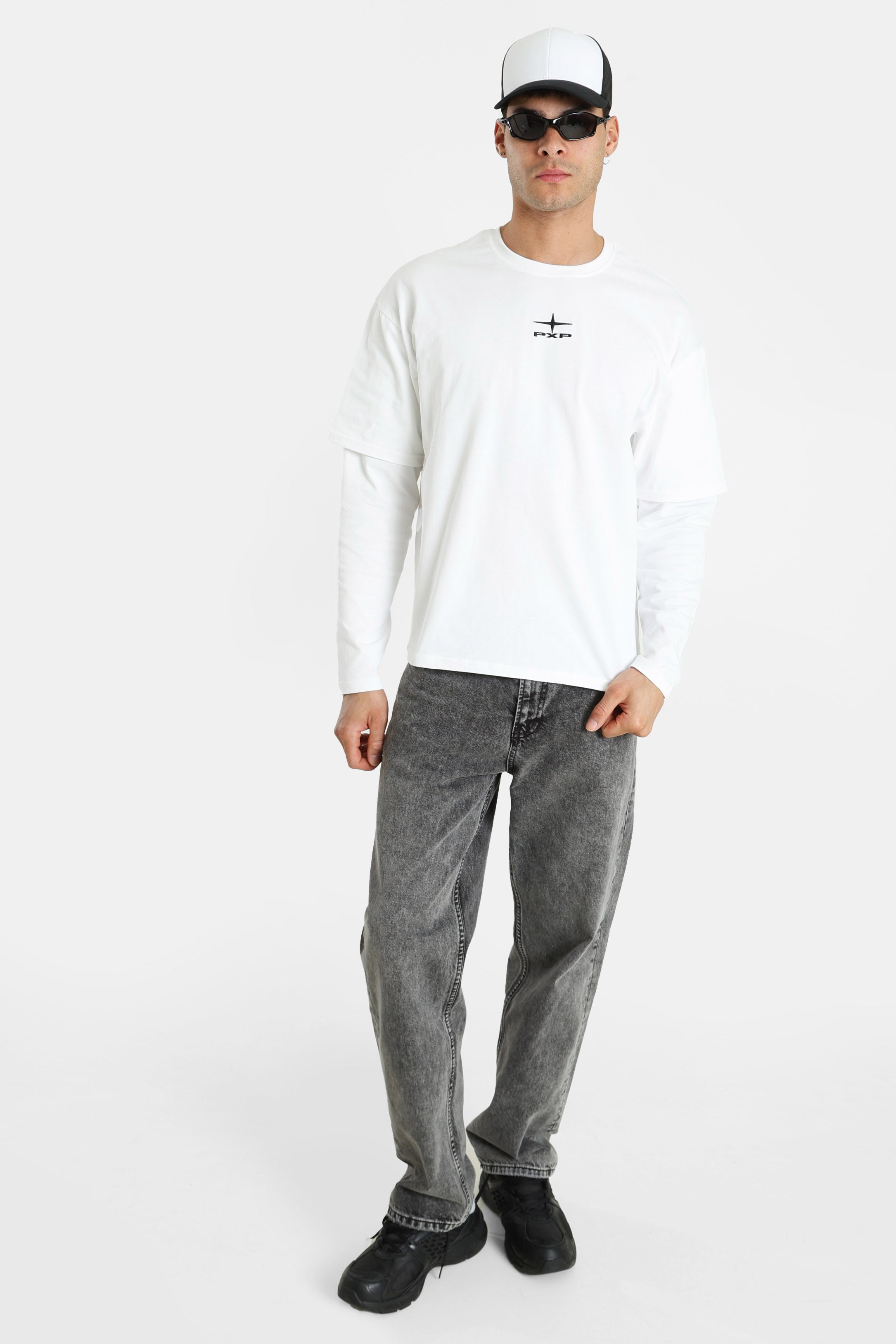 Shirt manches longues - White