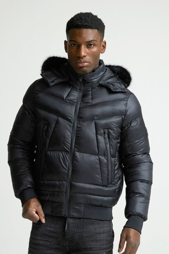 Gentrazzi Puffer Bomberjacke - Jet Black