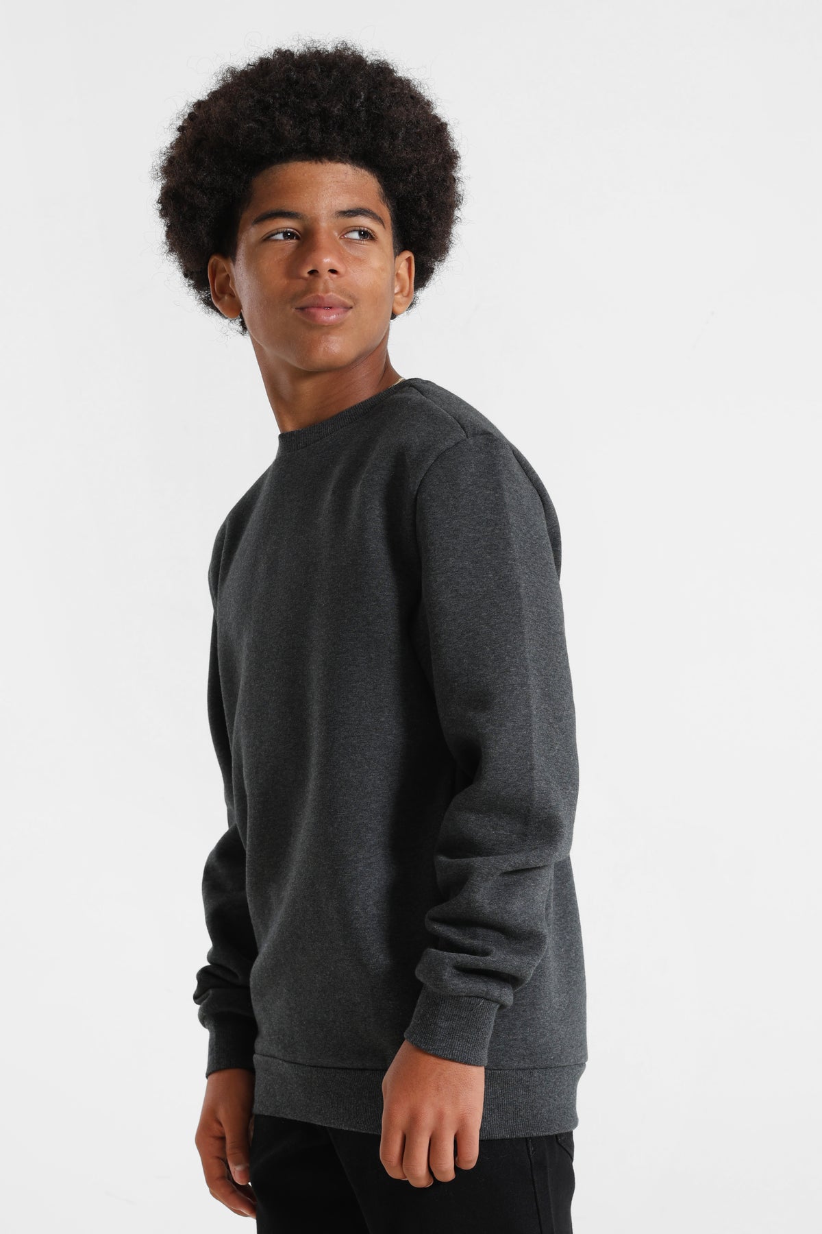 Fluffy Sweatshirt - Charcoal Heather