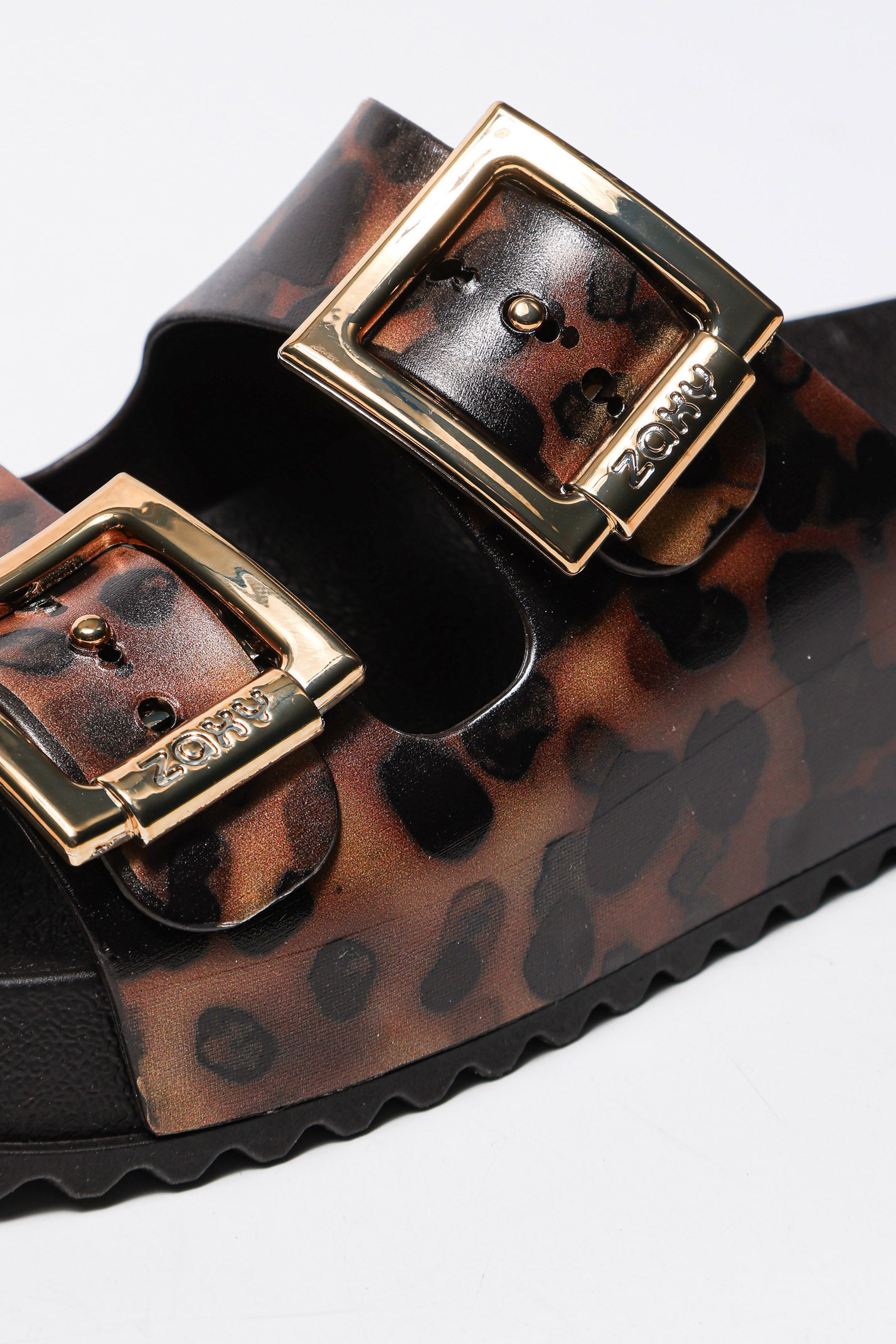 Pantoletten - Brown + Turtle