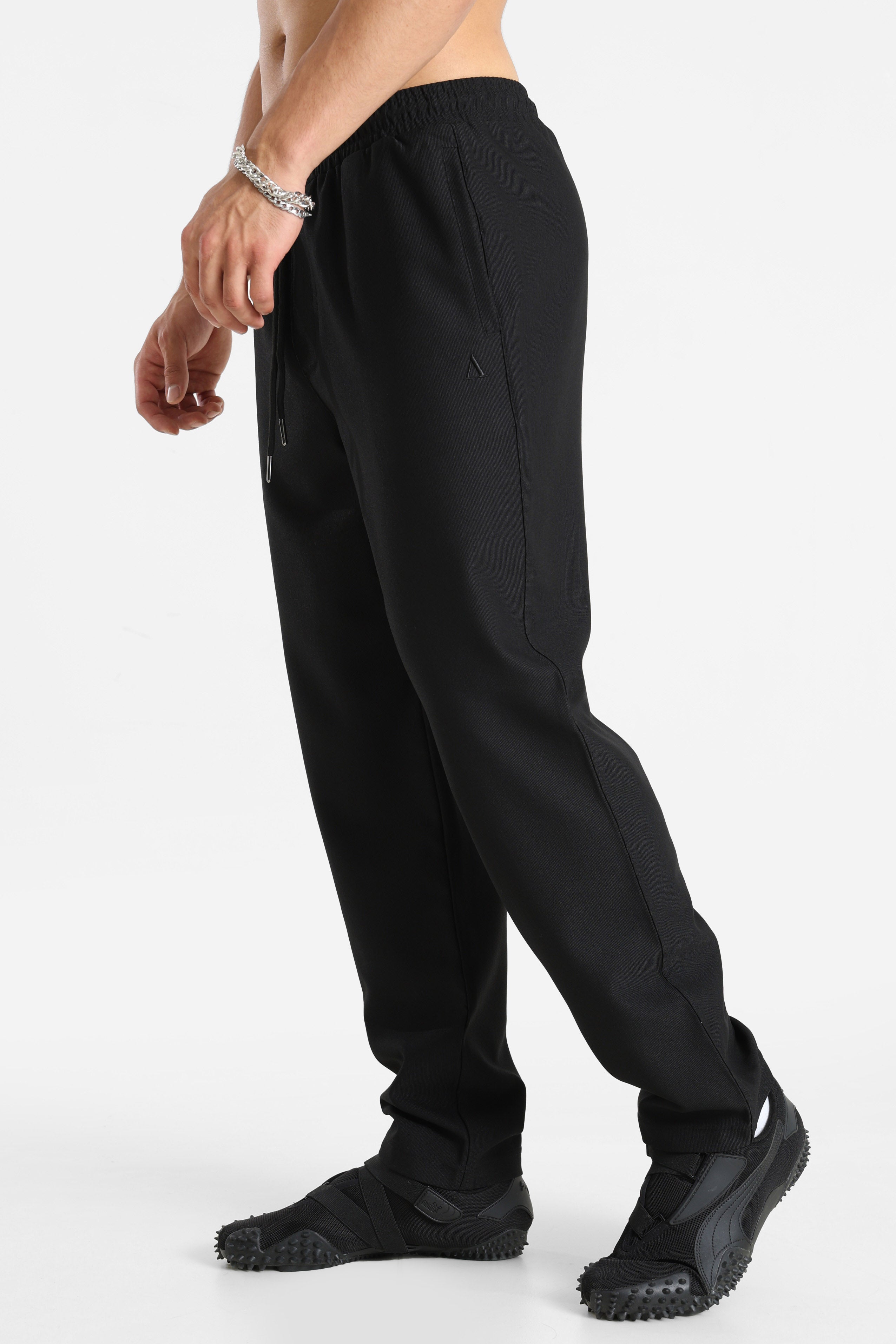 Caglio Stoffhose - Jet Black