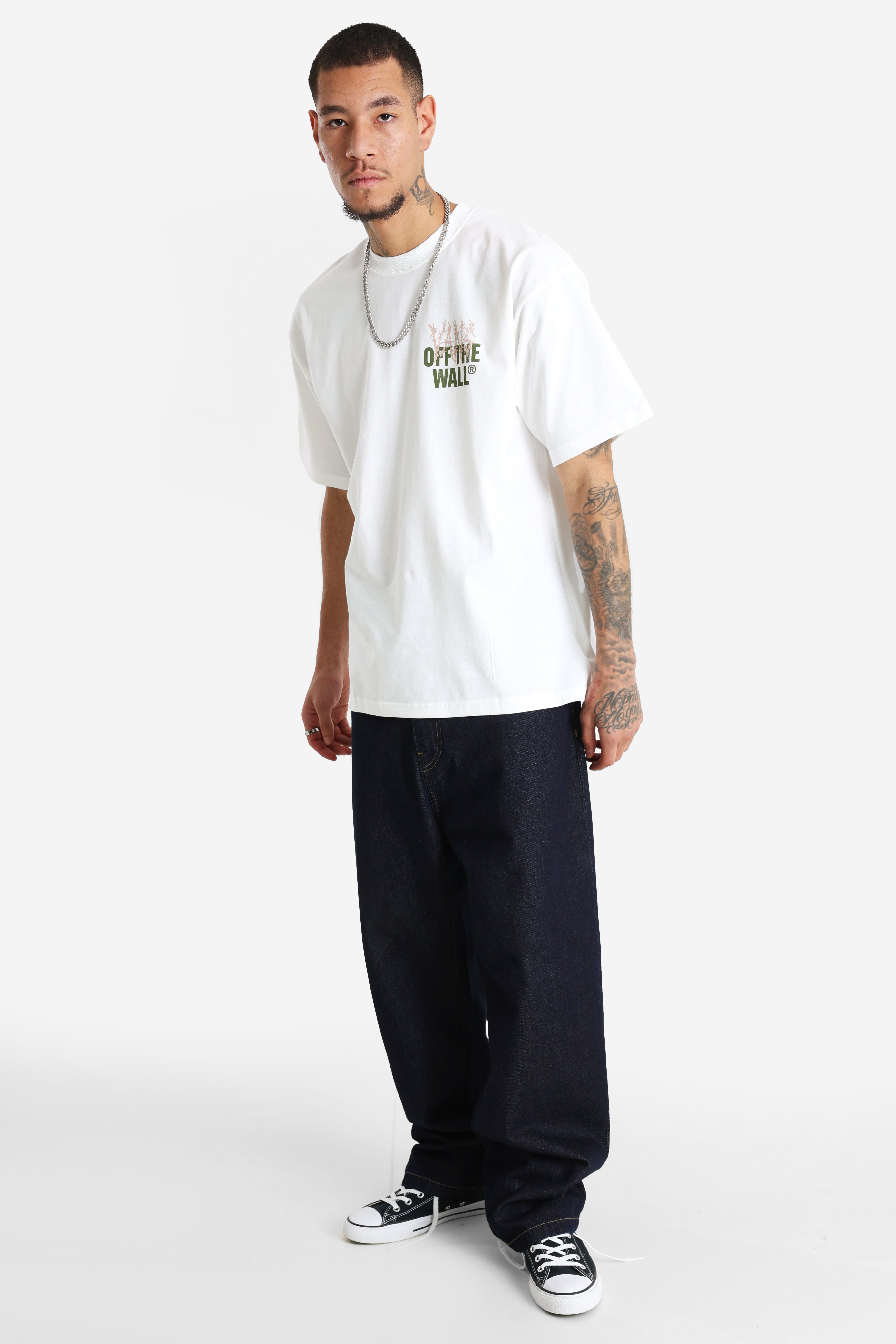 Metal Wall t-shirt ample - White