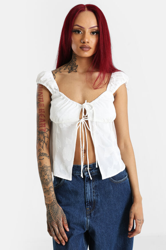 Crop blouse - Ecru