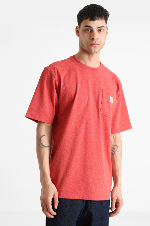 T-shirt Pocket Oversize - Crabapple Heather