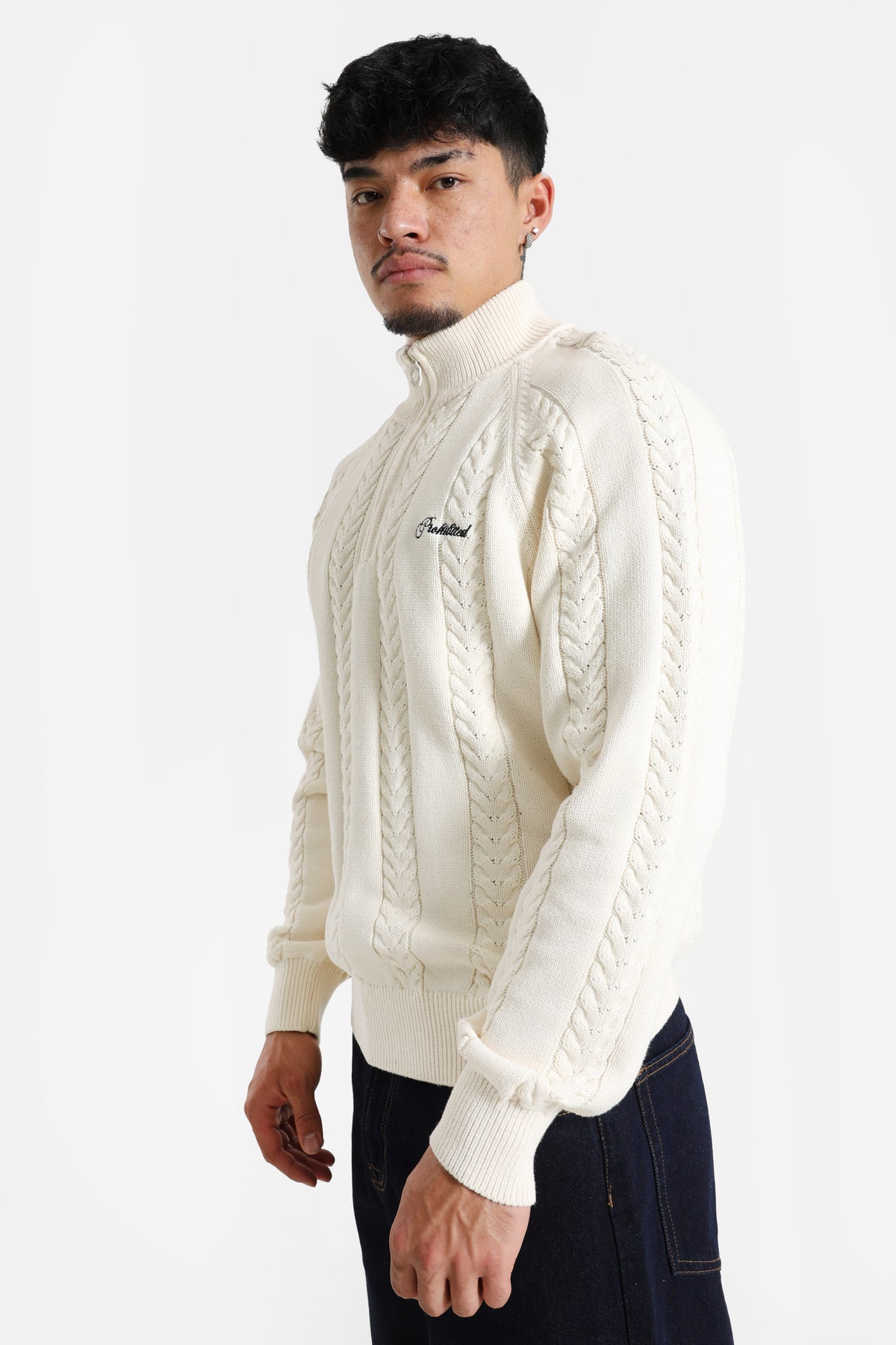 Knitted sweater - Cream