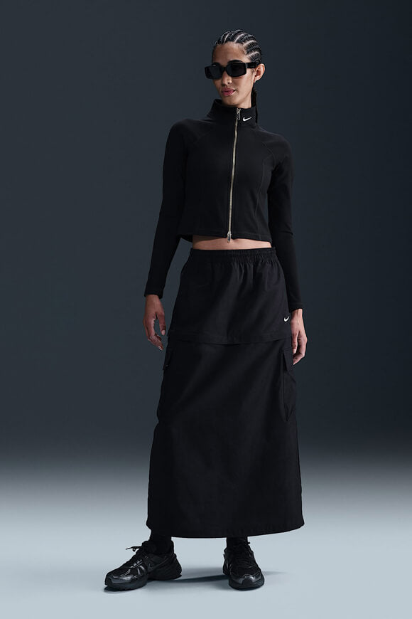 Sportswear Crop Trainingsjacke - Black