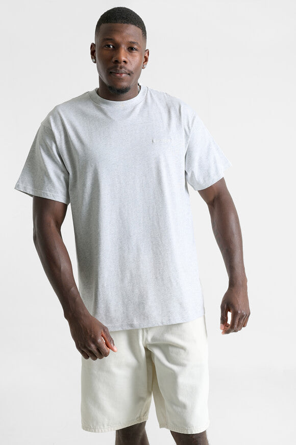 Script Embroidery T-Shirt - Ash Heather