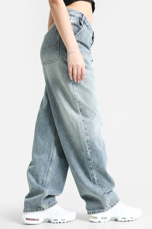 Baggy Jeans - Medium Blau Used